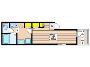 Noir 八王子【1階】の間取り