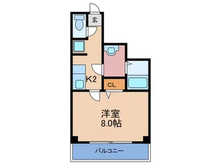 東天満Gマンション【4階】の間取り