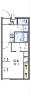 レオパレスジャルダンB【2階】の間取り