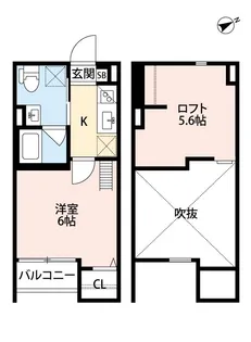 CELESTE九条南【2階】の間取り