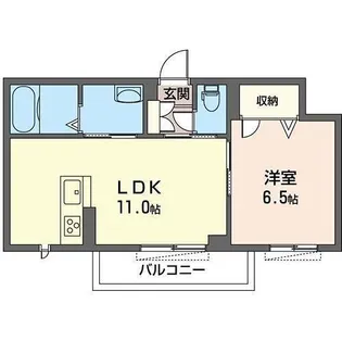 クロシェットIX【1階】の間取り