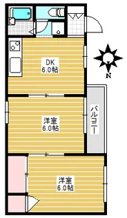 山手パークハイツ【3階】の間取り