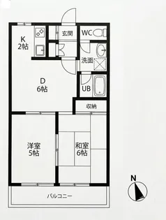 プラーズ千年【2階】の間取り
