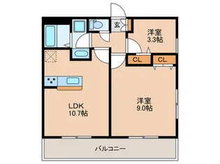 リブリ・あずま【1階】の間取り
