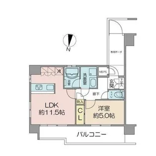 ミオカステーロ横濱吉野町ステーションフロント【5階】の間取り
