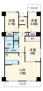 トワイエ福光東【3階】の間取り