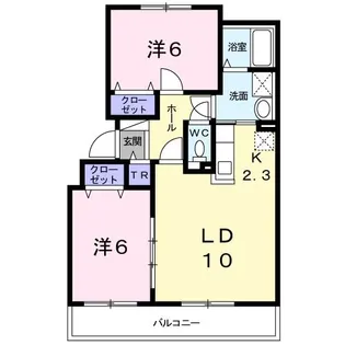 ベルグランデB【1階】の間取り