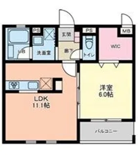 マイエス櫛引【3階】の間取り