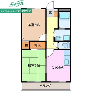フラット立石A【1階】の間取り