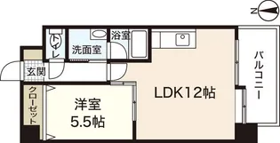アヴニール五軒屋【8階】の間取り