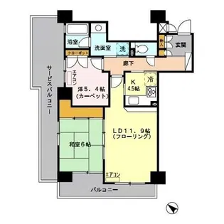 グランデュオ南街区【7階】の間取り