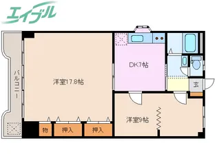 シャンピアスズキ【6階】の間取り