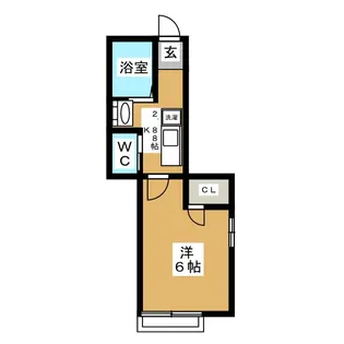 ウッドレスト船橋【1階】の間取り