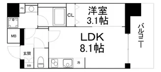 C.COLORIII【4階】の間取り