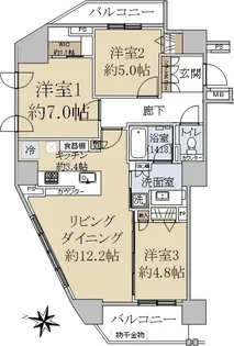 ザ・パークハウス円山【3階】の間取り