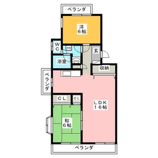 高橋マンション【1階】の間取り
