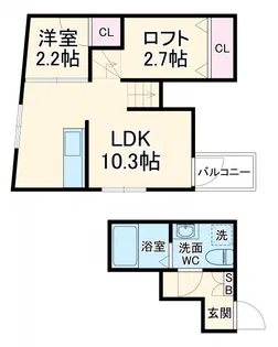 ソリッド千種【3階】の間取り