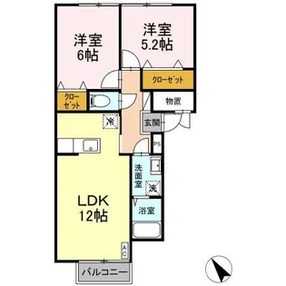 ルグラン古館【2階】の間取り