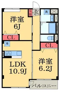メープル・グローブ【2階】の間取り