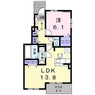 グランフォ-レ A【1階】の間取り