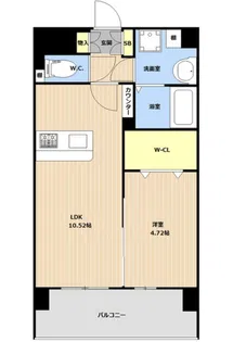Harmony Flats那覇松山【4階】の間取り
