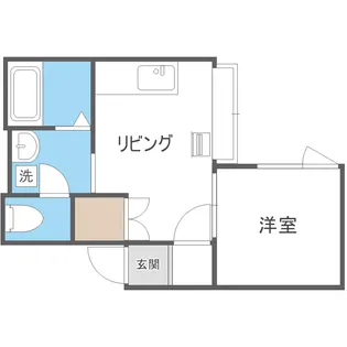 北海道札幌市中央区南四条西18【アパート】の間取り
