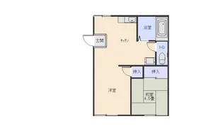 フォーブルひろB【1階】の間取り