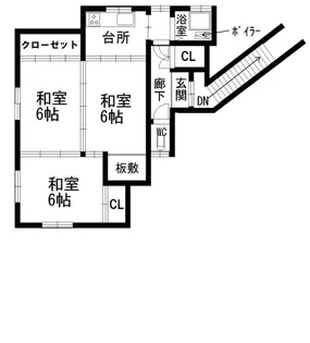 青森県八戸市大字田面木松長根7-6【2階】の間取り