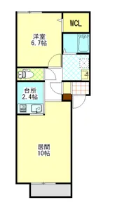 ハスコリオ川端【3階】の間取り