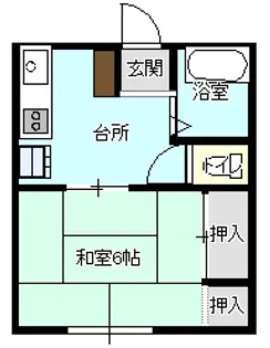 ディオブランドー盛岡【2階】の間取り