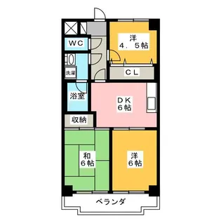 パールハイツ【2階】の間取り