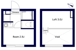 ミニマリズム赤坂【1階】の間取り
