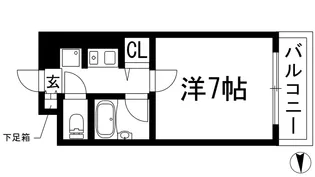花屋敷マンション【1階】の間取り