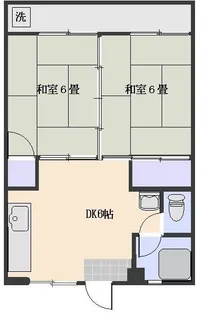 淵之上ビル【2階】の間取り