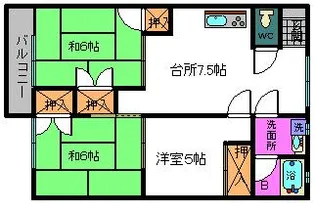 愛媛県宇和島市伊吹町東通【アパート】の間取り