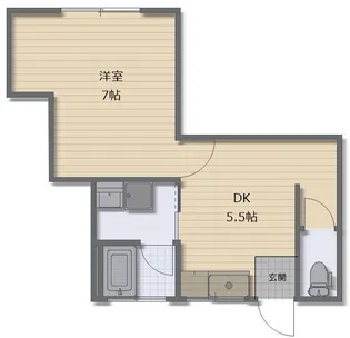 若井荘【2階】の間取り