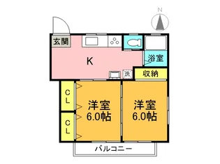 フルジェンテ並木【1階】の間取り