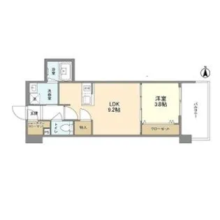 RJRプレシア南堀江【13階】の間取り