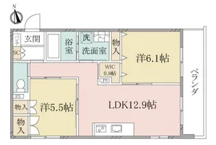(シニア限定)ヘーベルヴィレッジ川口【1階】の間取り