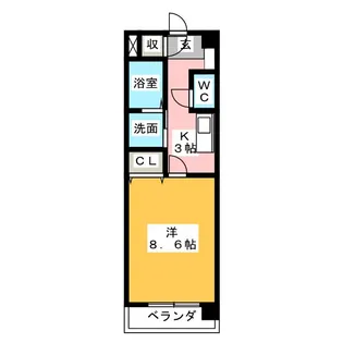 シャインパーク【4階】の間取り