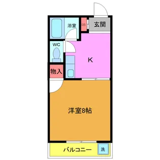 第2三山コーポ【1階】の間取り