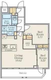 クレストコート池上六丁目【2階】の間取り