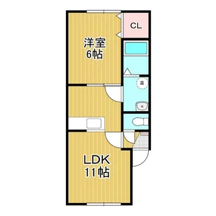 コスモXI【2階】の間取り