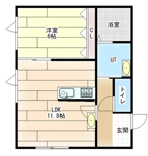 北海道岩見沢市北一条西3【アパート】の間取り