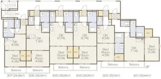clarte葛城【2階】の間取り