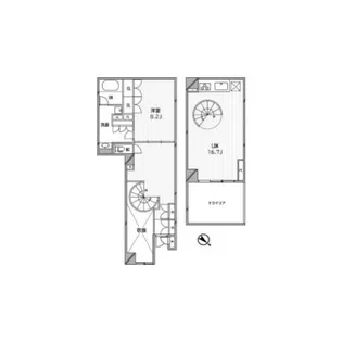 HF目黒行人坂レジデンス【1階】の間取り