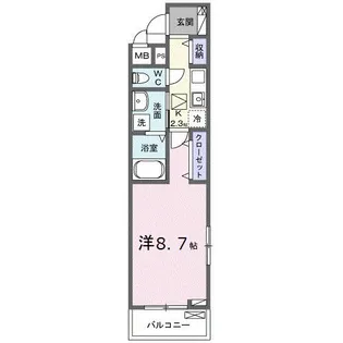 広島県広島市西区己斐本町2【アパート】の間取り