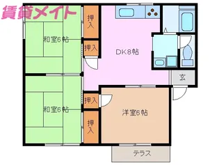 メゾン・ド・ルミエール【1階】の間取り