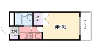 兵庫県西宮市里中町2【マンション】の間取り