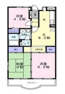 埼玉県ふじみ野市大井2【マンション】の間取り